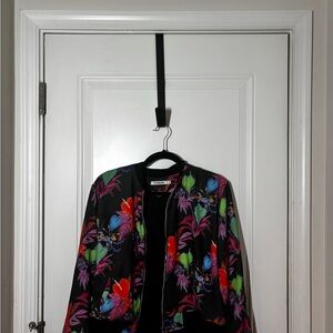 Vibrant Floral Bomber Jacket